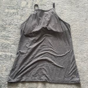 Grey cotton blend gap fit breathe tank size small